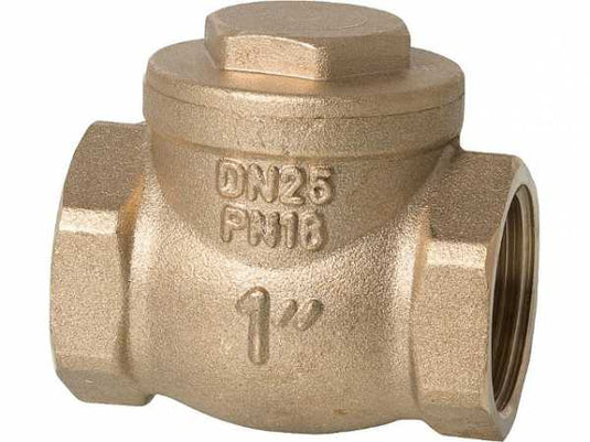 Rückschlagklappe mit Gummi-Dichtung für große Durchflussmengen 1 1/2"