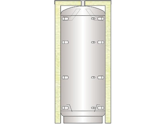 Pufferspeicher PF 1000 ohne Wärmetauscher, Inhalt 931 Liter