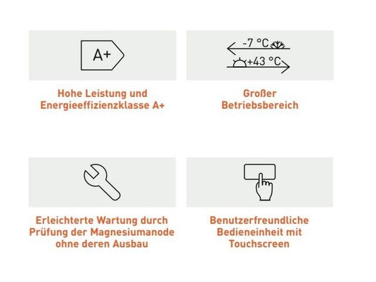 Panasonic Warmwasser Wärmepumpe, bodenstehend, 260 Liter, R290, ohne WT, Luftkanalanschluss 160mm, P-DHW260AE5