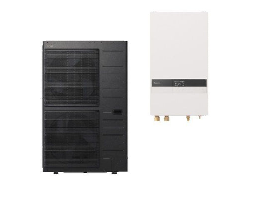 Panasonic Aquarea T-CAP 12kW Luftwärmepumpe Split 400V R32 mit Hydromodul und 9kW E-Heizelement, Generation K