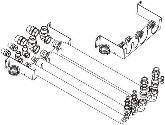 Panasonic Anschluss-Montagesatz für Kombi-Hydromodule, PAW-ADC-PREKIT-1 - Ecoenergy Schweiz AG