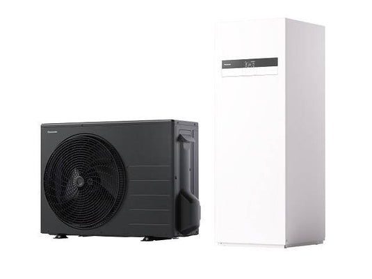 Panasonic Aquarea LT 3kW 230V, R32 Luftwärmepumpe Split mit Kombi-Hydromodul 185L, Fremdstromanode, E-Heizelement 3kW,Generation K - Ecoenergy Schweiz AG