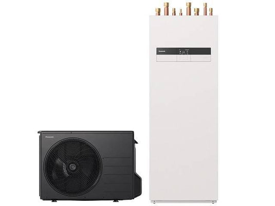 Panasonic Aquarea LT 3kW 230V, R32 Luftwärmepumpe Split mit Kombi-Hydromodul 185L, Fremdstromanode, E-Heizelement 3kW,Generation K - Ecoenergy Schweiz AG