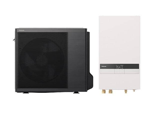 Panasonic Aquarea LT 5kW 230V, R32 Luftwärmepumpe Split mit Hydromodul, E-Heizelement 3kW, Generation K - Ecoenergy Schweiz AG