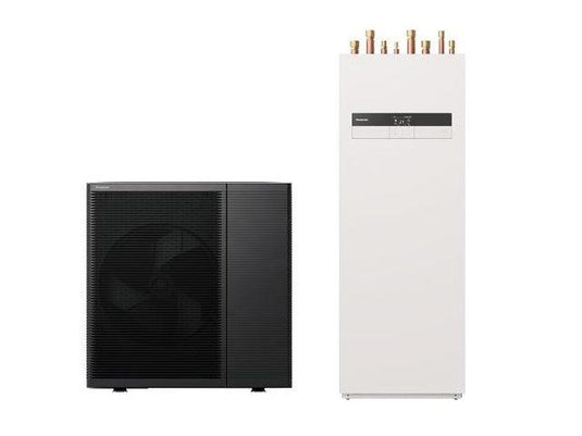 Panasonic Aquarea LT 9 kW 230V, R290 Luftwärmepumpe Monoblock mit Speicher 185L, E-Heizelement 3kW, Fremdstromanode, Generation L - Ecoenergy Schweiz AG